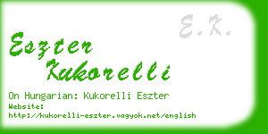 eszter kukorelli business card